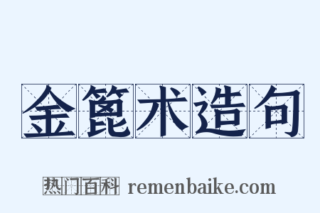 金篦术造句是什么意思的图片